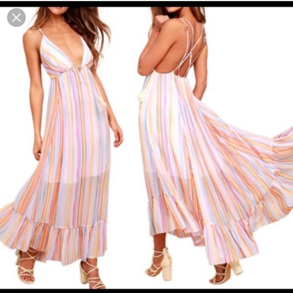 Nwt Free People Colorful Dress. Size S